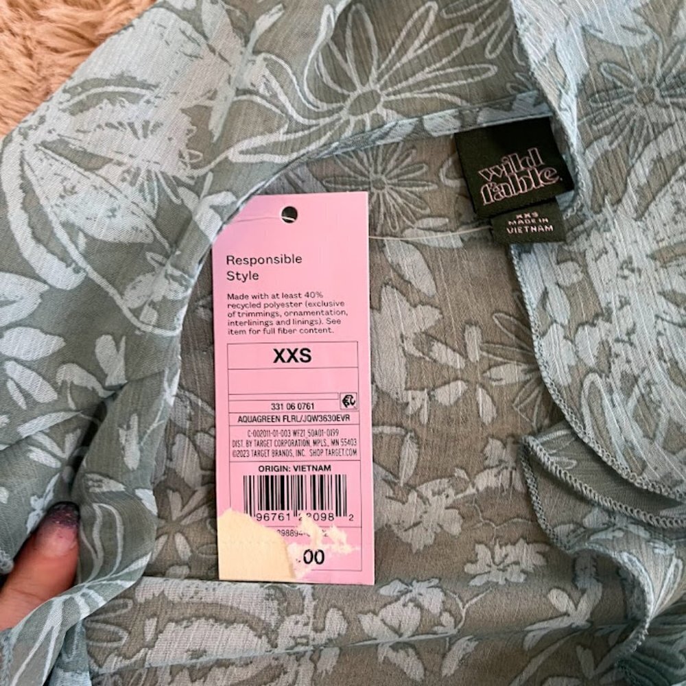 New Target Wild Fable Ruffle Duster XXS - Picture 4 of 4